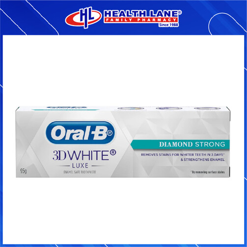 ORAL B 3DPUTIHLUXE UBAT GIGI (DIAMOND STRONG) - 95G